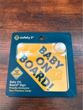 Safety 1st Baby On Board Car Window Sign – New in Package